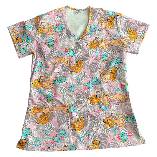 El Rey León Top Clinico Mujer (A pedido)