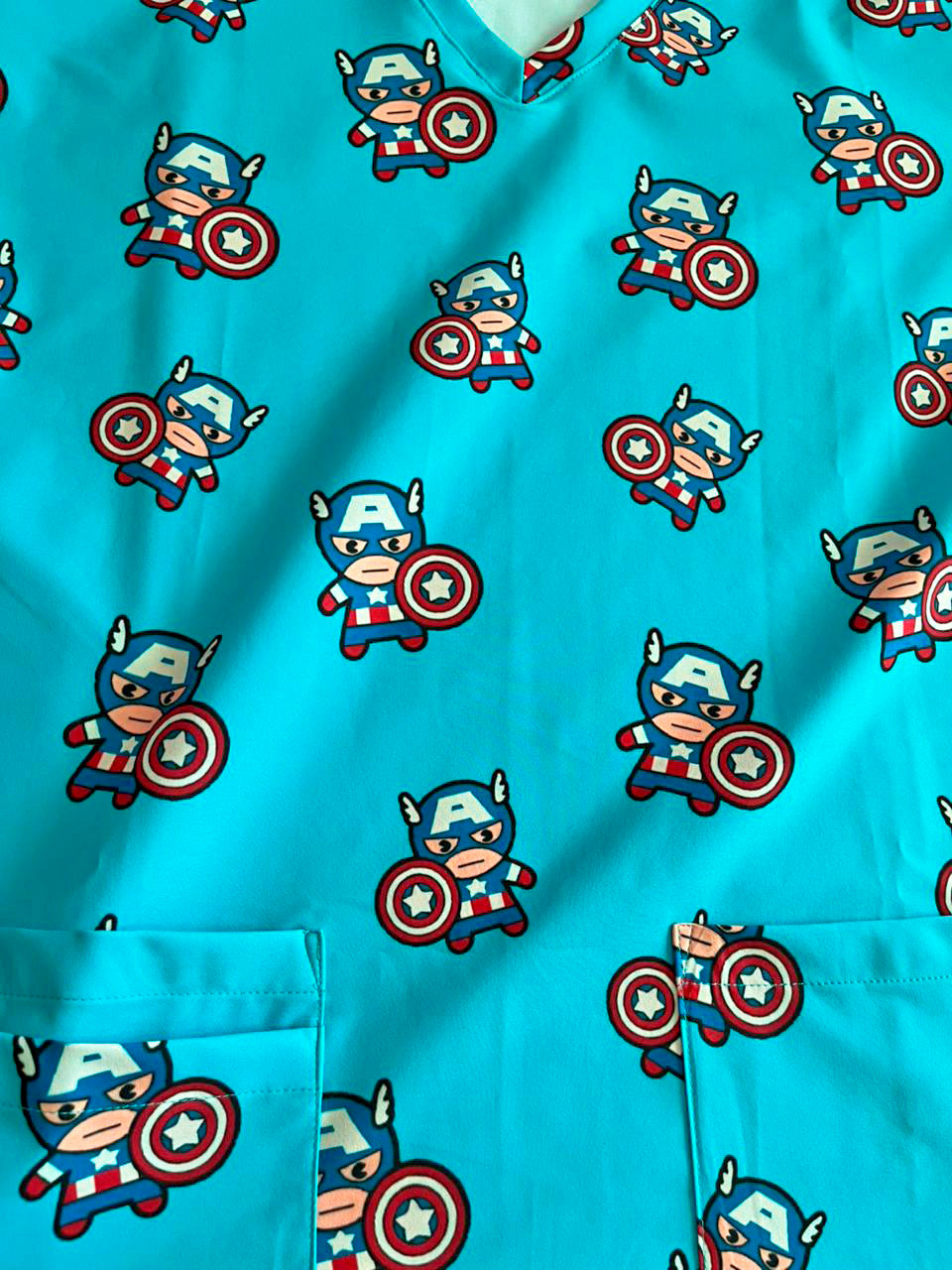 Capitán América Top Clínico Mujer (A pedido)