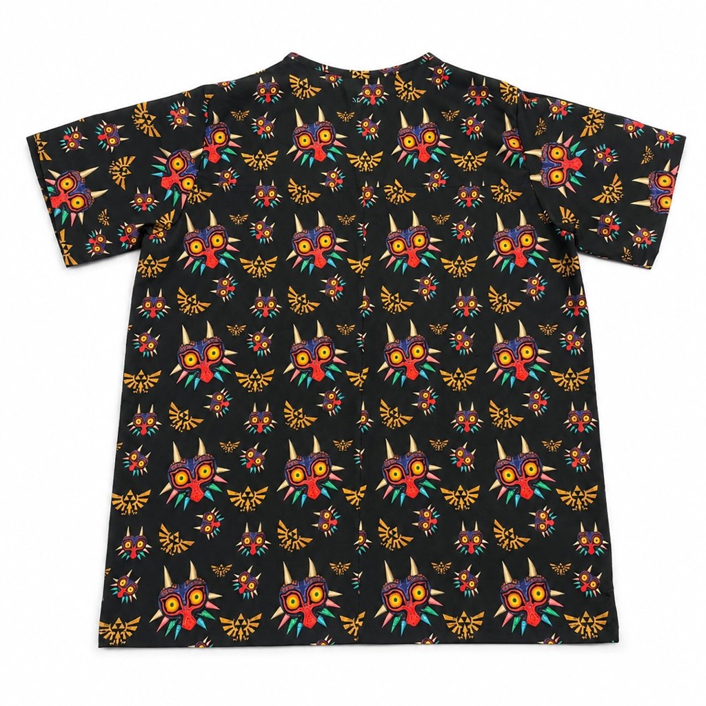 Zelda Majora's Mask Negro Top Clínico Hombre (A pedido)