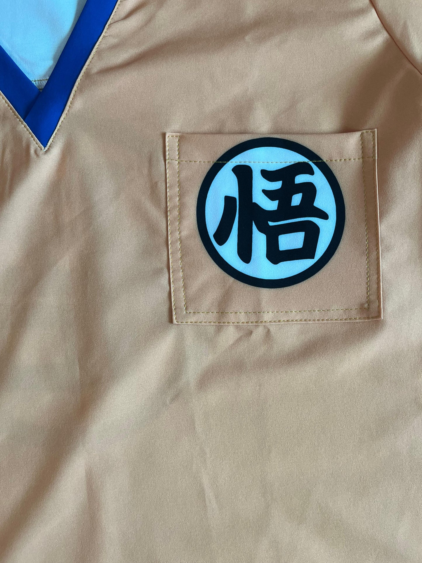 Top Clinico Hombre Goku Kanji (A pedido)