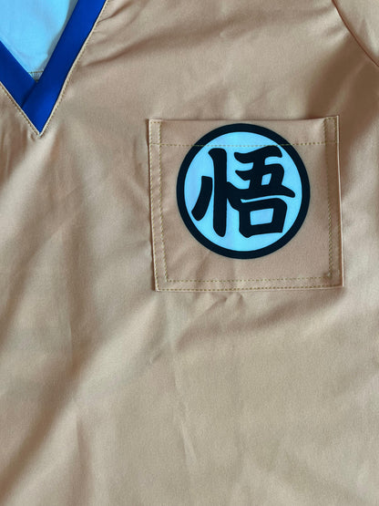 Top Clinico Hombre Goku Kanji (A pedido)