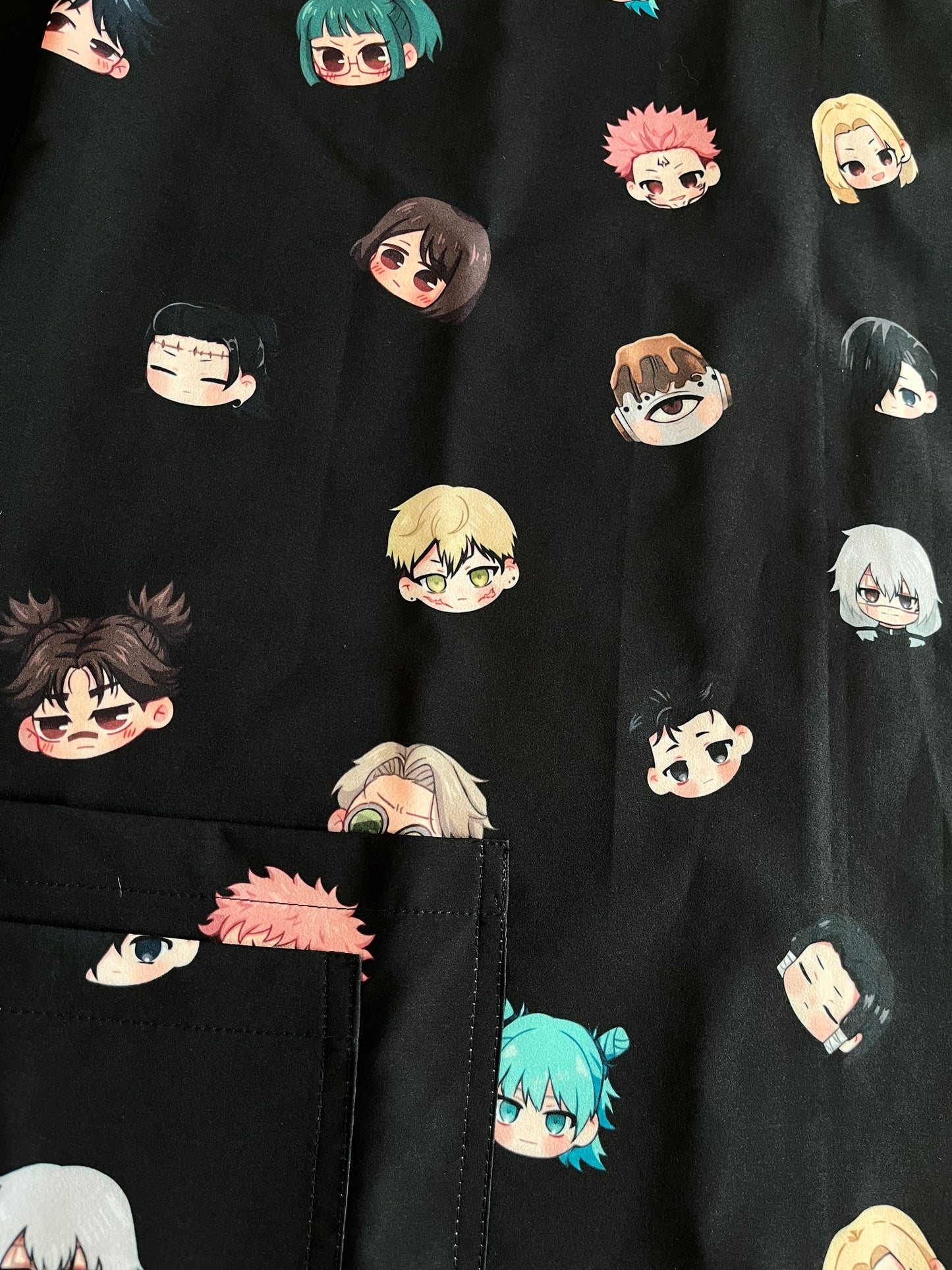 Top clínico Jujutsu Kaisen hombre - Talla S