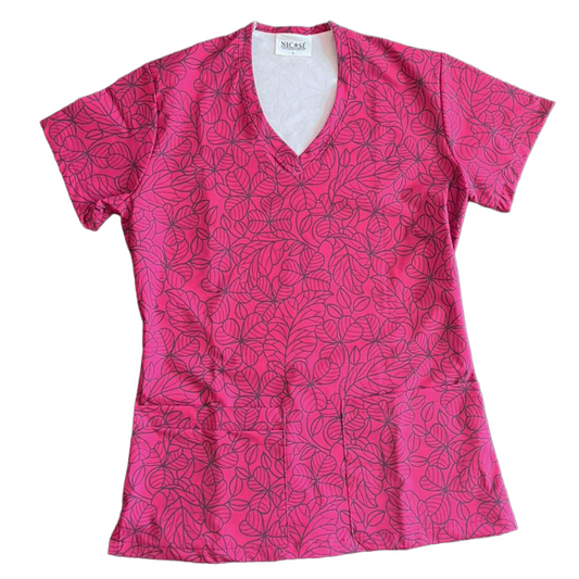 Jardín Burdeo Top Clínico Mujer (A pedido)