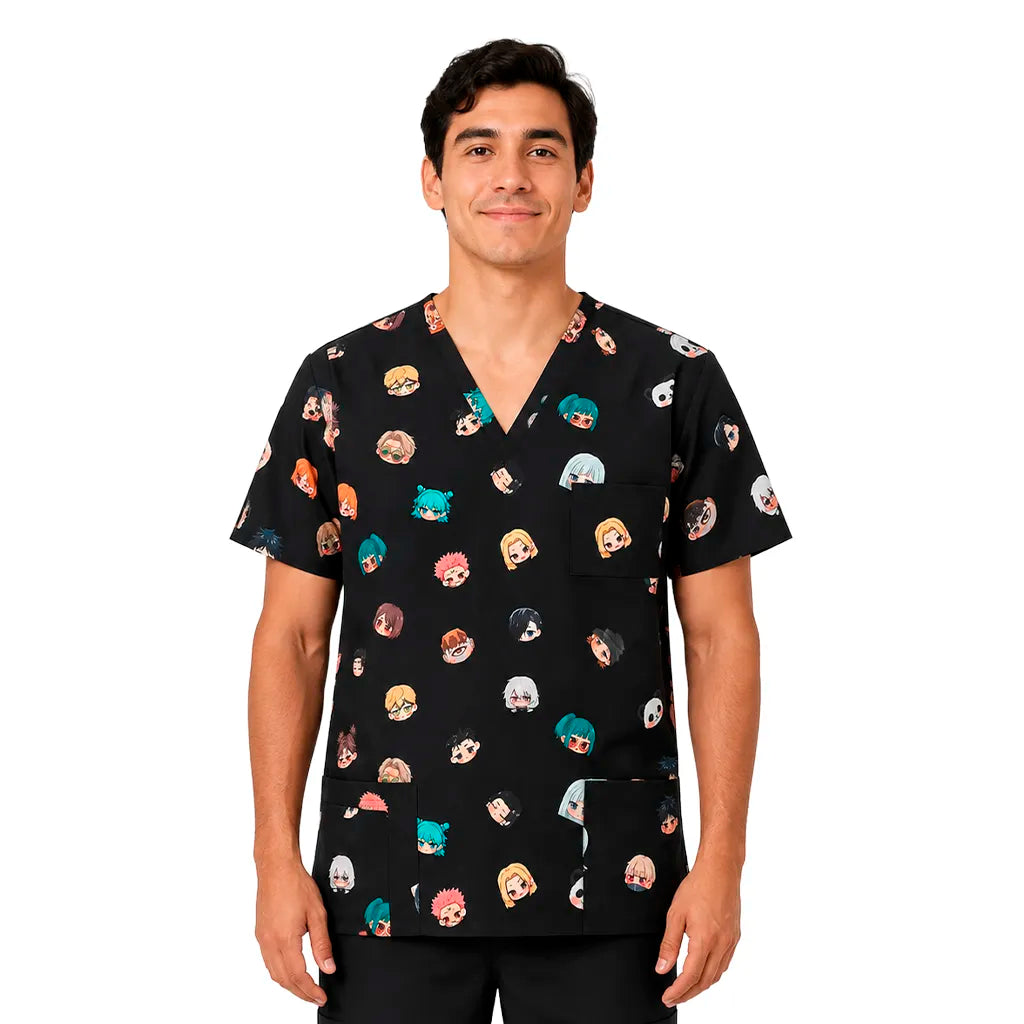 Top clínico Jujutsu Kaisen hombre - Talla S