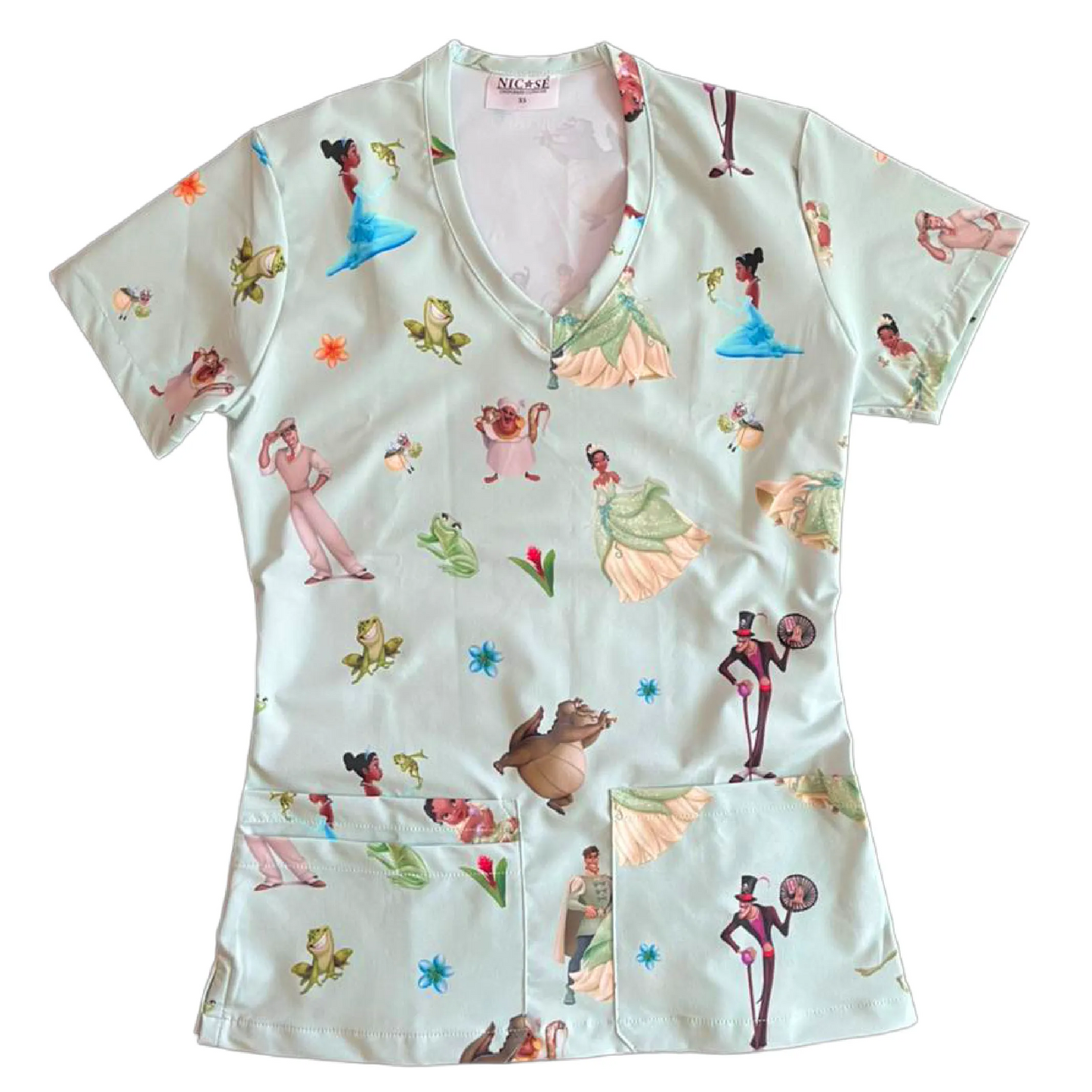 La Princesa y el Sapo Top Clínico Mujer (A pedido)