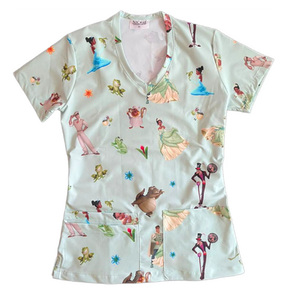 La Princesa y el Sapo Top Clínico Mujer (A pedido)