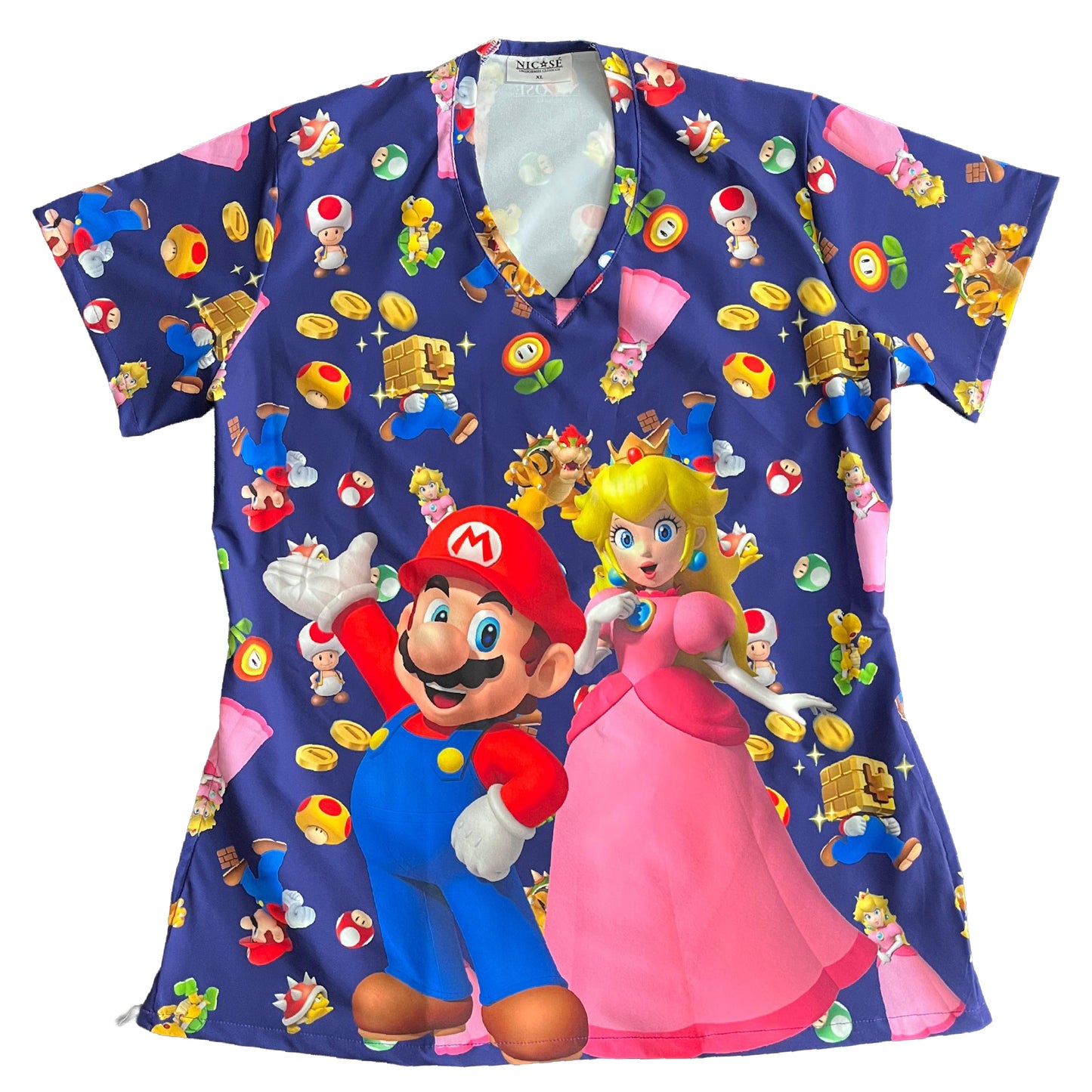 Mario Bros Top Clinico Mujer (A pedido)