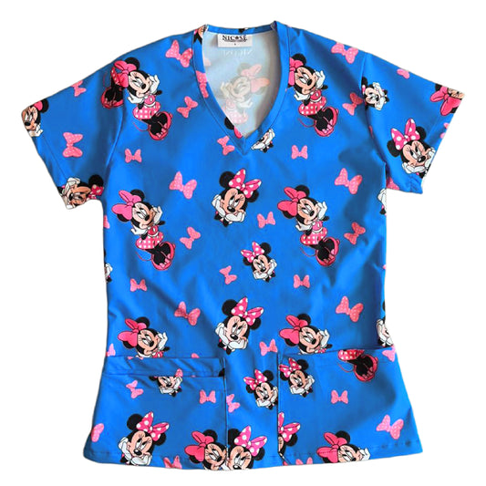 Minnie Cute Top Clinico Mujer (A pedido)
