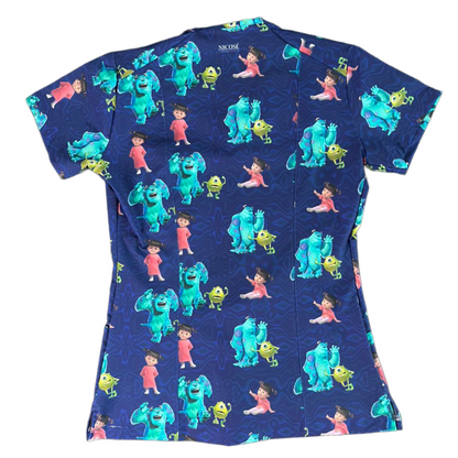 Dúo Monstruo y tierno Top Clinico Mujer (A pedido)