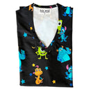 Monstruos Negro Top Clinico Mujer (A pedido)