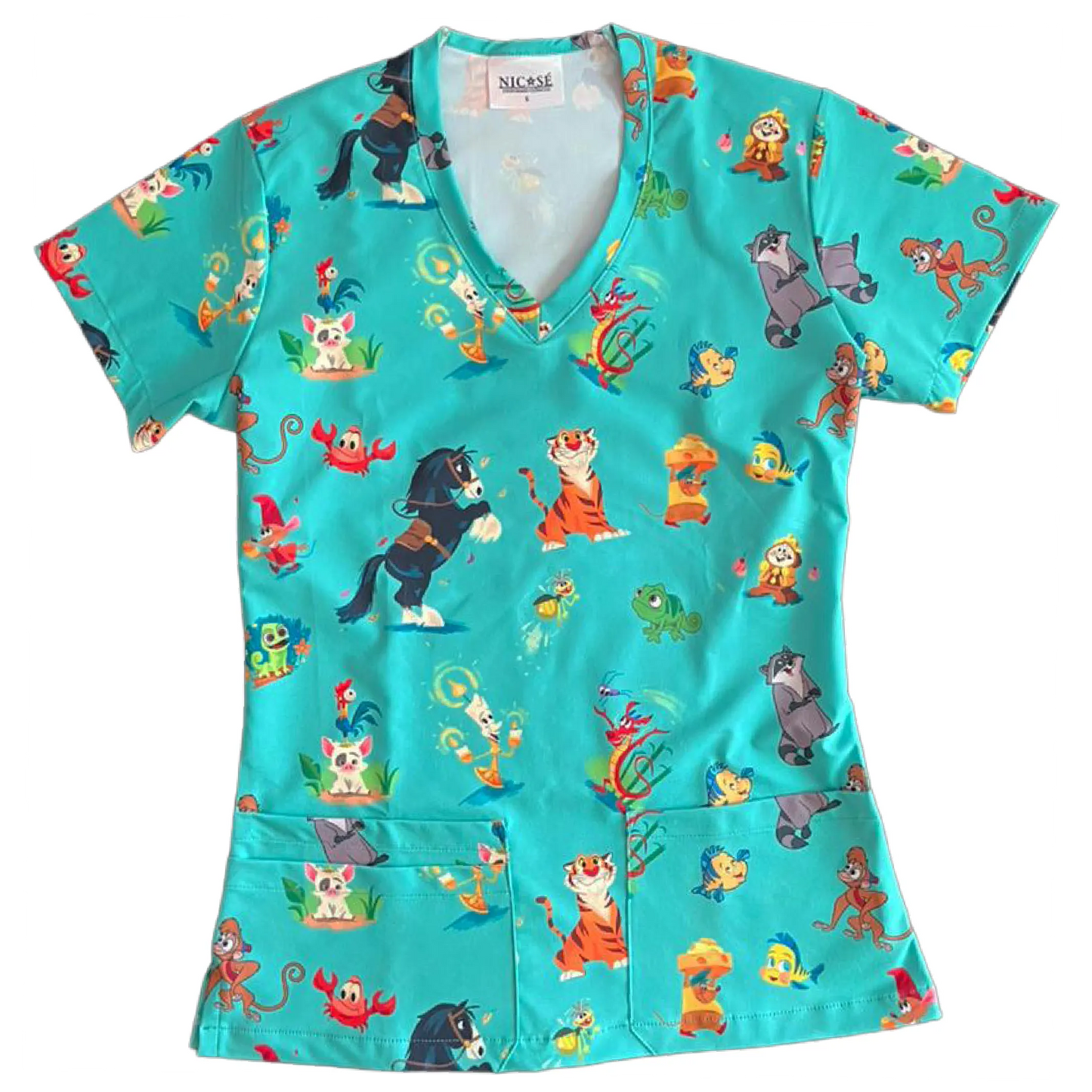 Mundo Encantado Top Clínico Mujer (A pedido)