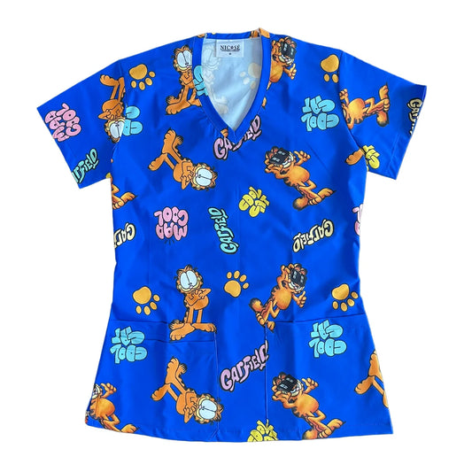 Garfield Top Clínico Mujer (A pedido)