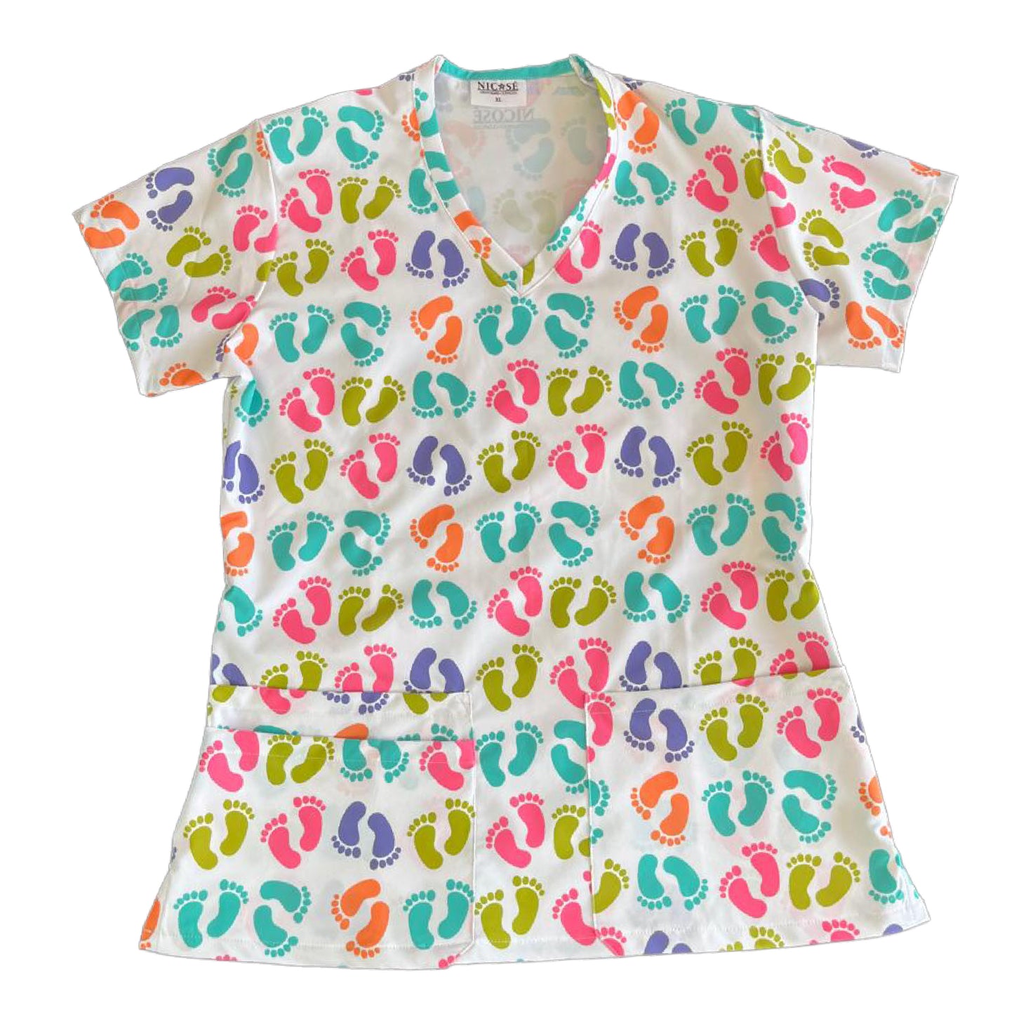 Pies de colores Top Clinico Mujer (A pedido)