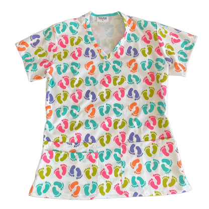 Pies de colores Top Clinico Mujer (A pedido)