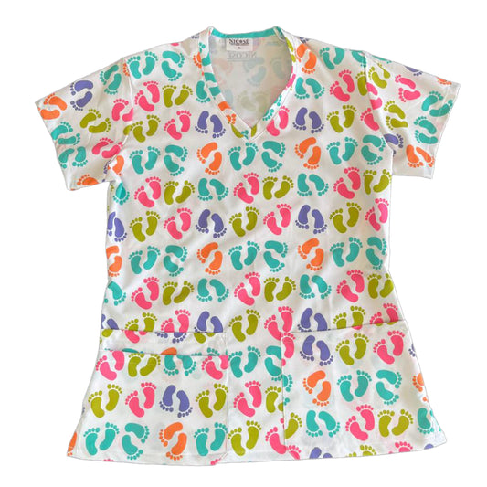 Pies de colores Top Clinico Mujer (A pedido)