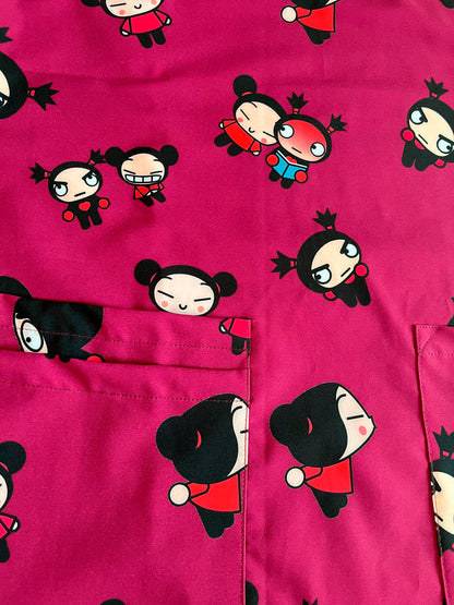 Pucca y Garu Top Clinico Mujer (A pedido)