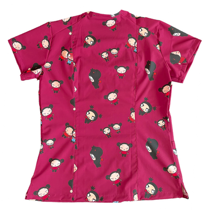 Pucca y Garu Top Clinico Mujer (A pedido)