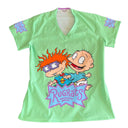 Rugrats verde Top Clinico Mujer (A pedido)