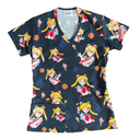Sailor Moon Azul Marino Top Clinico Mujer (A pedido)