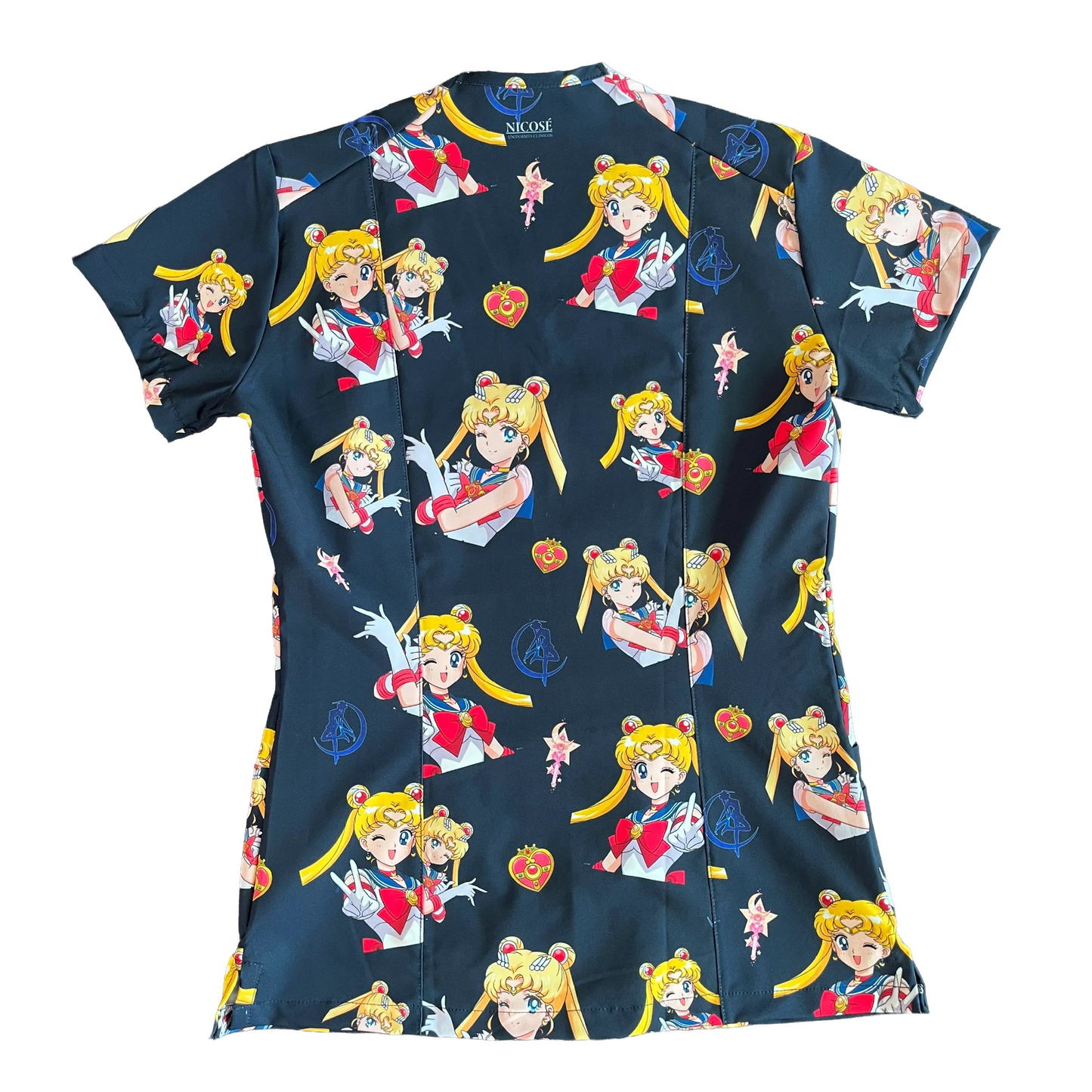 Sailor Moon Azul Marino Top Clinico Mujer (A pedido)