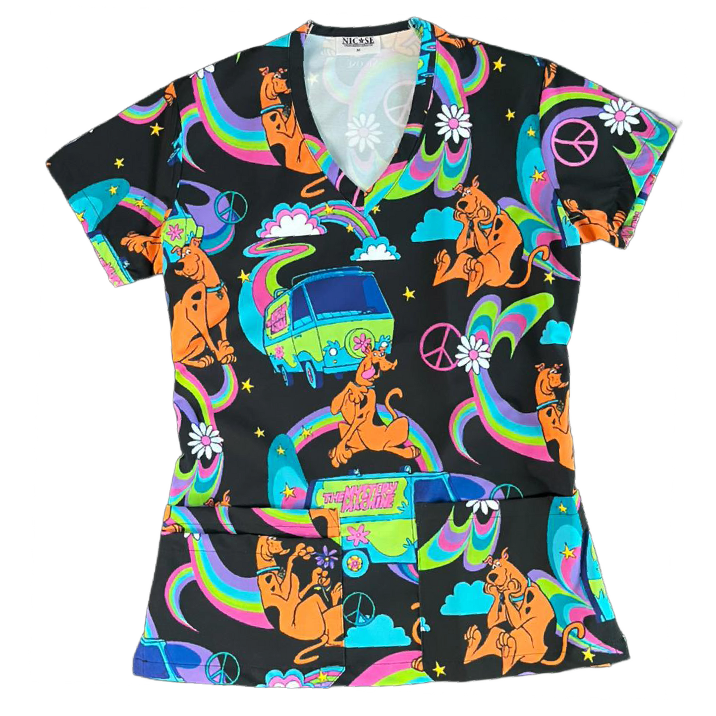 Scooby doo Peace Top Clinico Mujer (A pedido)