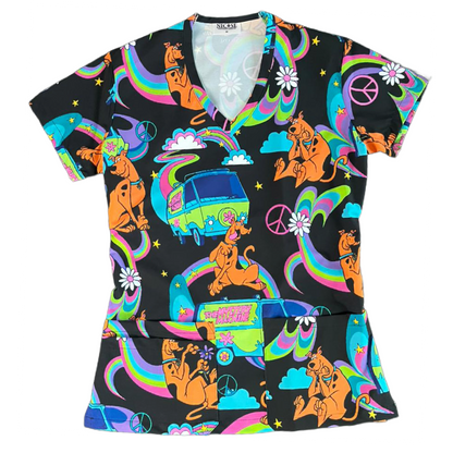 Scooby doo Peace Top Clinico Mujer (A pedido)