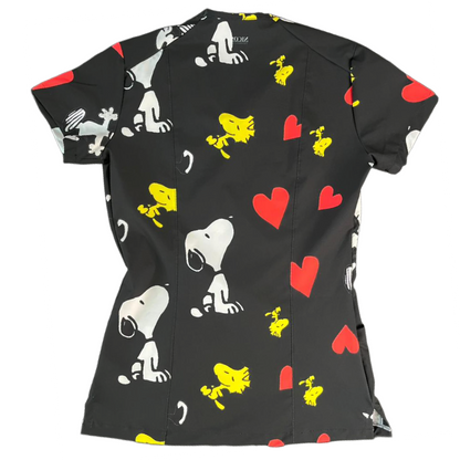 Snoopy corazones Top Clinico Mujer (A pedido)