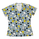 Snoopy gris Top Clinico Mujer (A pedido)