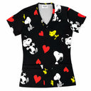 Snoopy corazones Top Clinico Mujer (A pedido)