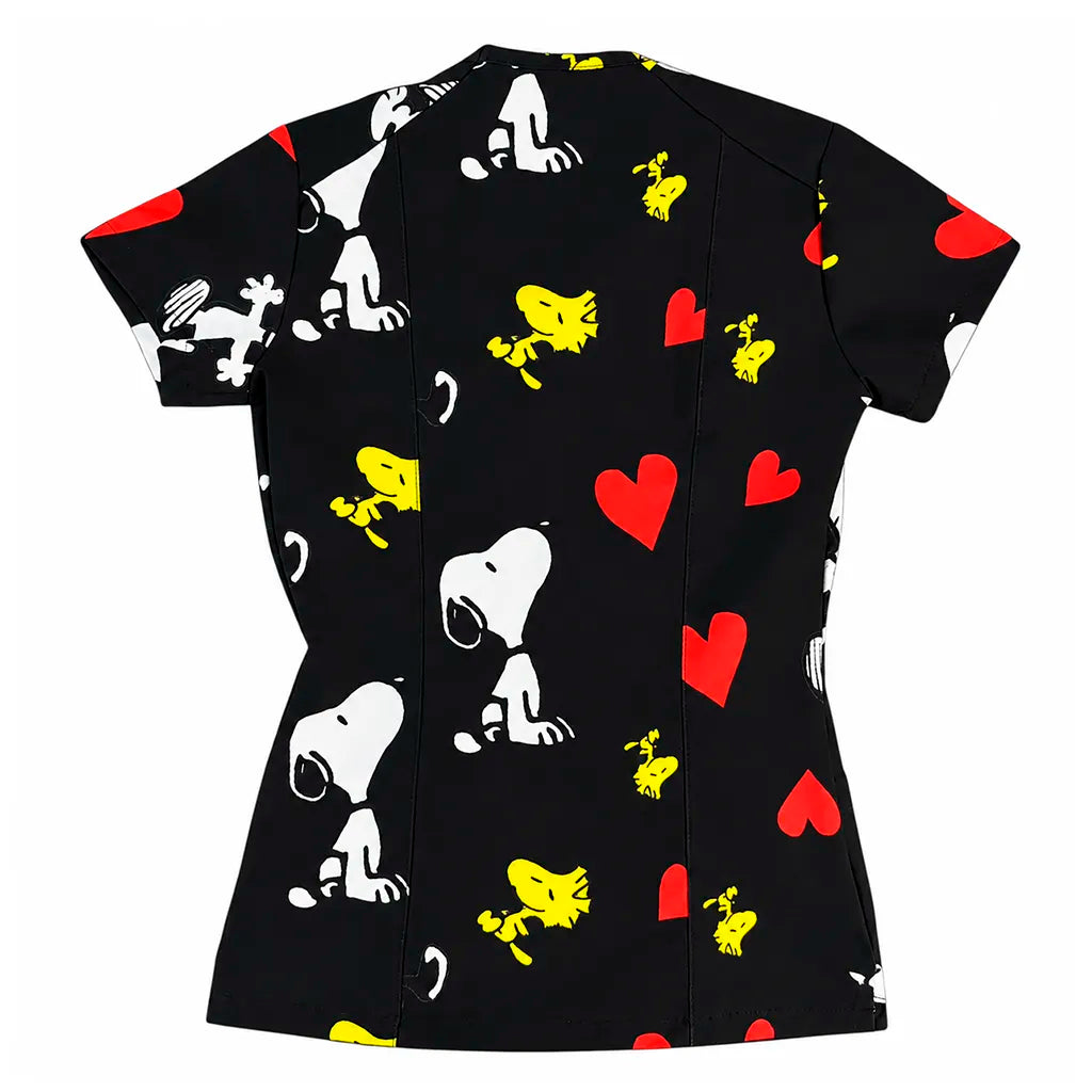 Snoopy corazones Top Clinico Mujer (A pedido)