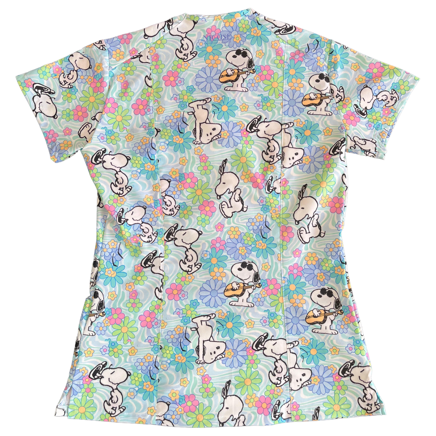 Snoopy Flores Top Clinico Mujer (A pedido)