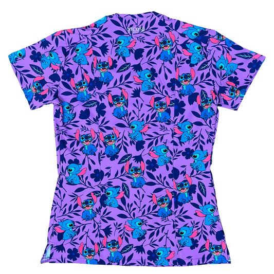 Stitch Top Clinico Morado Mujer (A pedido)