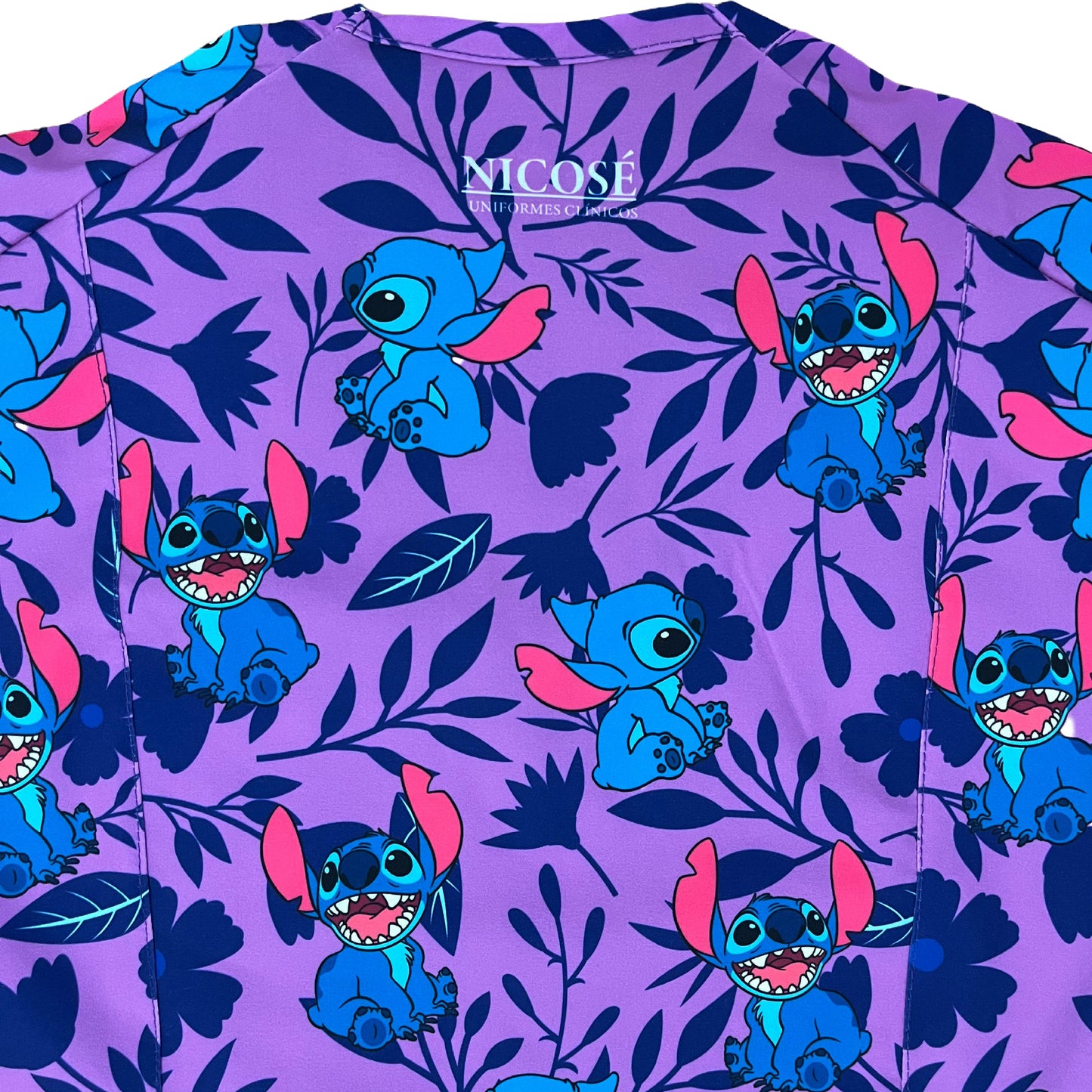 Top Clínico Stitch morado