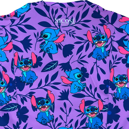 Top Clínico Stitch morado