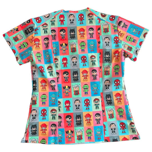 Superhéroes Top Clínico Mujer (A pedido)