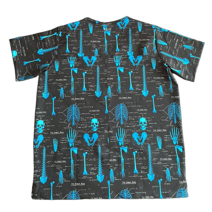 Top clínico de hombre con diseño The Human Body - Talla M, vista 2