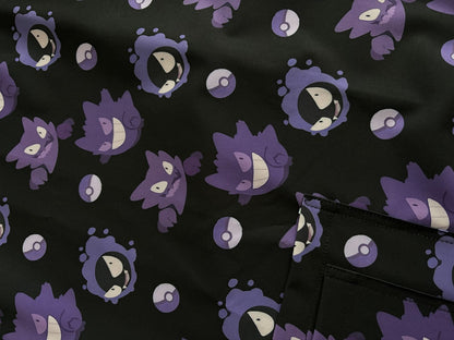 Top clínico de hombre con diseño Gengar - Talla M, vista 3