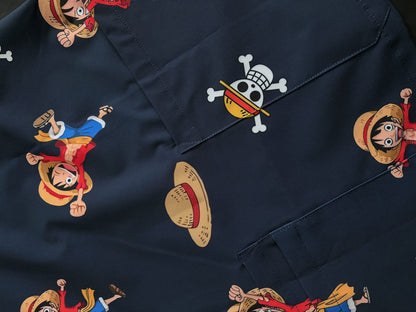 Top clínico de mujer con diseño Luffy - Talla XL, vista 3