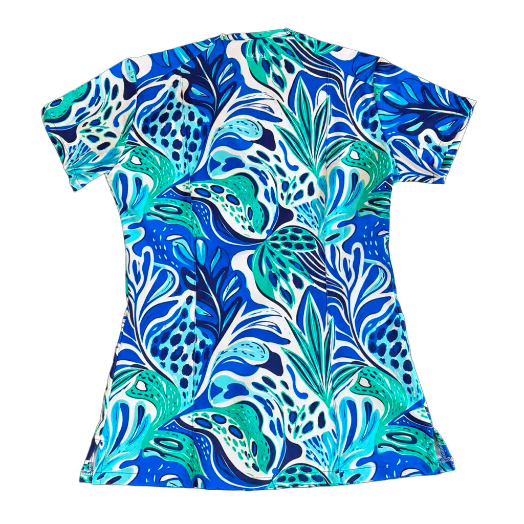 Top clínico de mujer con diseño Bosque Azul - Tallas M y L, vista 2