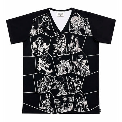 Top clínico de hombre con diseño Caballeros del Zodiaco, vista 2