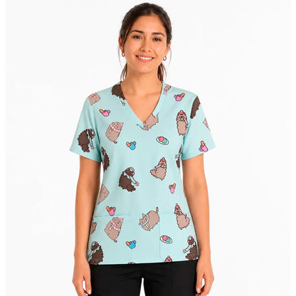 Gatitos Invierno Top Clínico Mujer