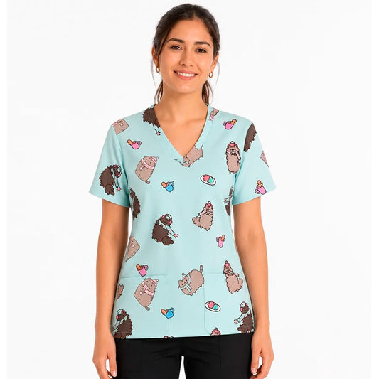 Gatitos Invierno Top Clínico Mujer