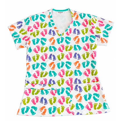 Pies de colores Top Clinico Mujer (A pedido)