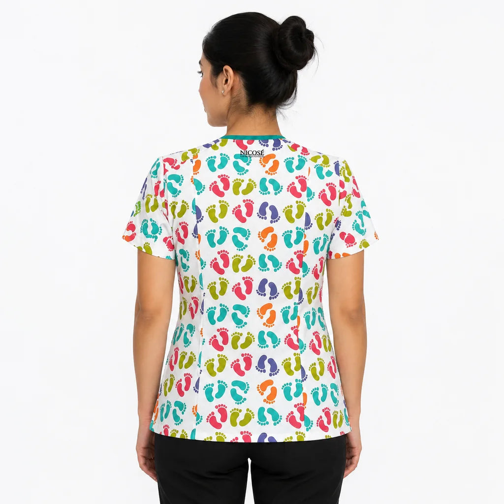 Pies de colores Top Clinico Mujer (A pedido)
