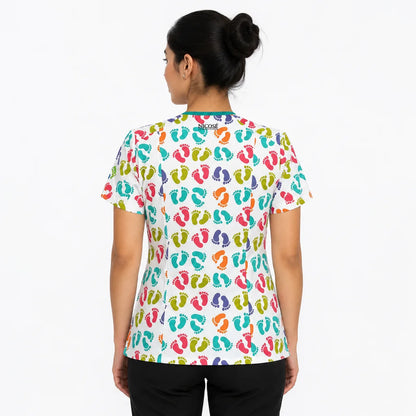 Pies de colores Top Clinico Mujer (A pedido)