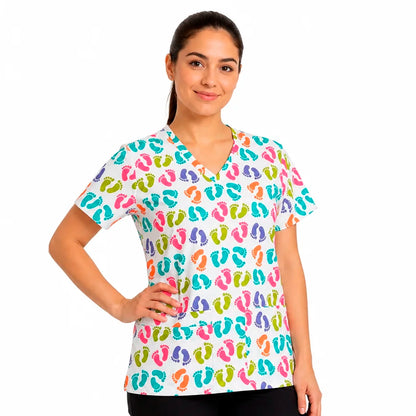 Pies de colores Top Clinico Mujer (A pedido)