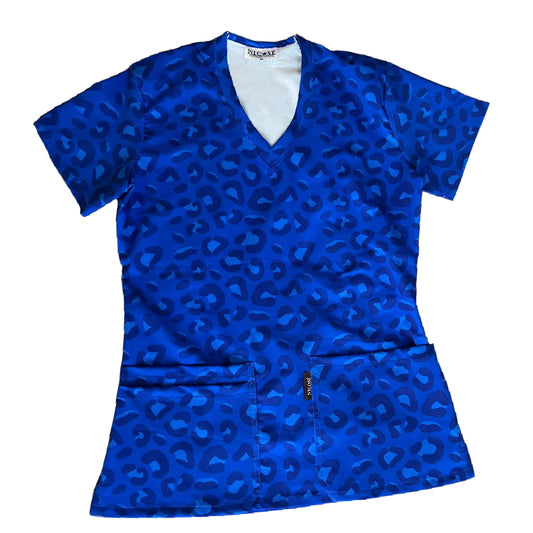 Animal Print azul Top Clinico Mujer (abono 50%)