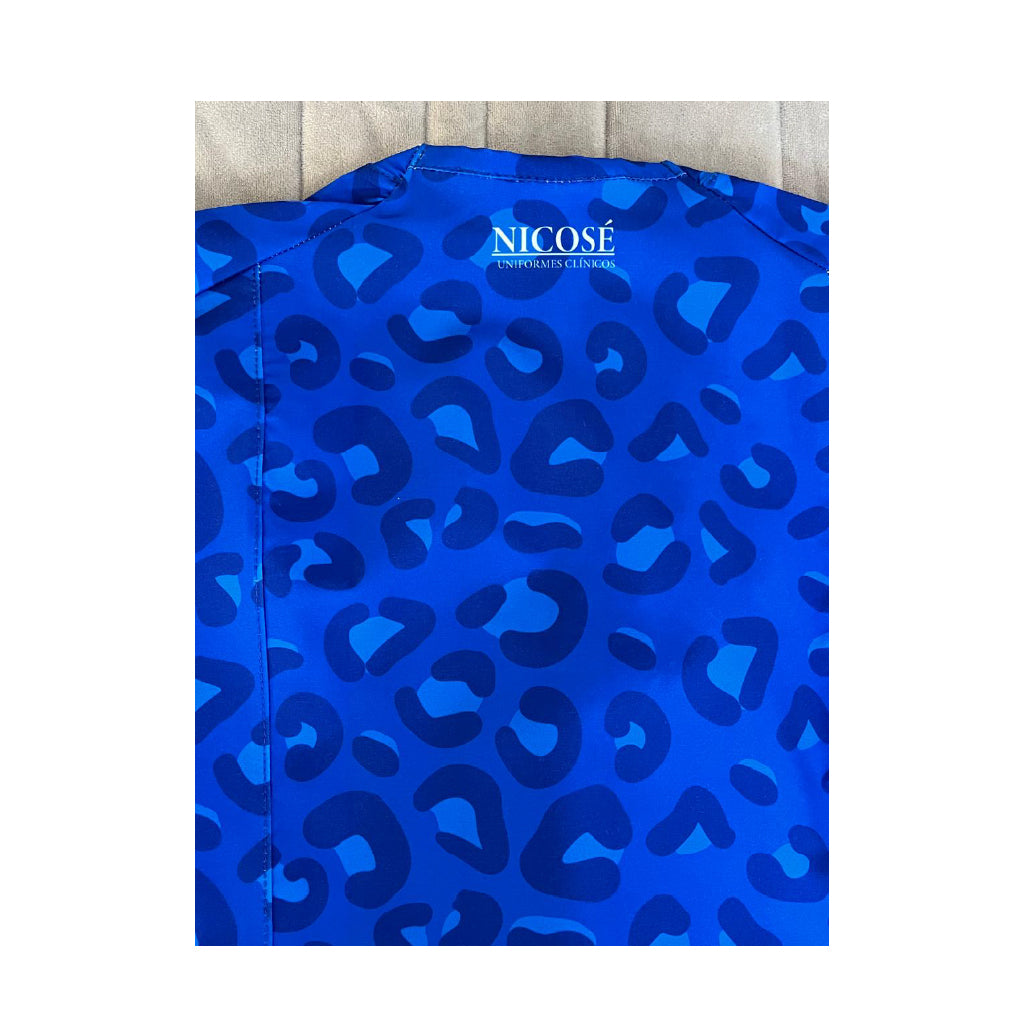 Animal Print azul Top Clinico Mujer (abono 50%)