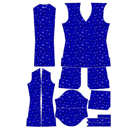 Animal Print azul Top Clinico Mujer (abono 50%)