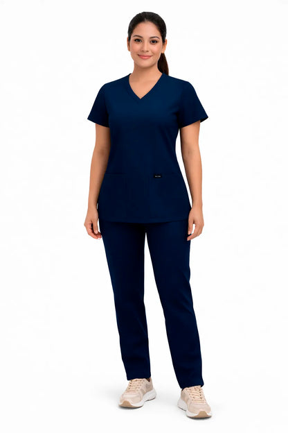 Top Esencial Antifluido Azul Marino